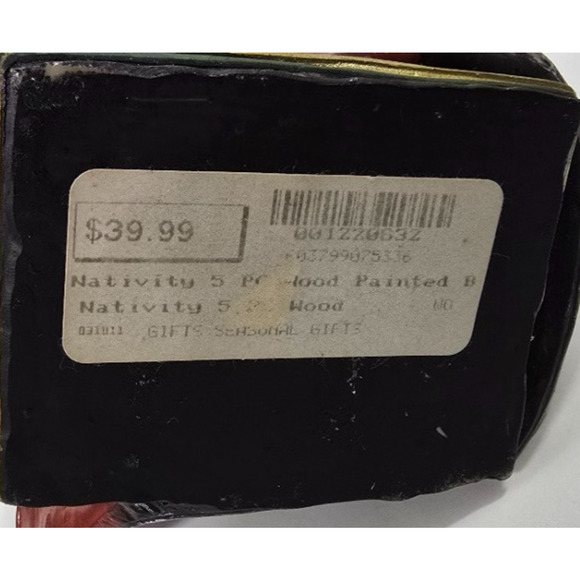 Vintage Dicksons Nativity Scene Set Large Resin Christmas Figures Baby Jesus 8” - Picture 4 of 5